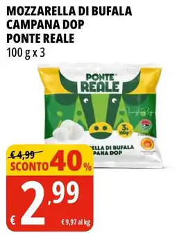 Tigros Mozzarella di bufala campana dop PONTE REALE offerta