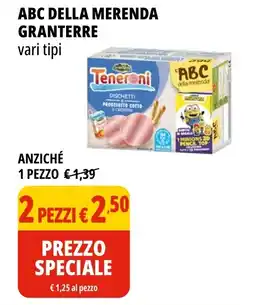 Tigros Abc della merenda GRANTERRE offerta