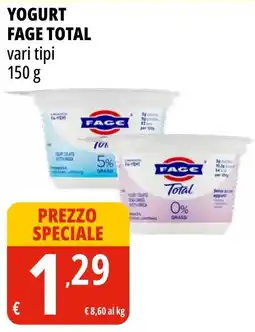 Tigros Yogurt FAGE TOTAL offerta
