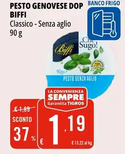 Tigros Pesto genovese DOP BIFFI offerta