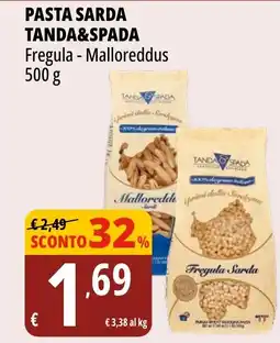 Tigros Pasta sarda TANDA&SPADA offerta