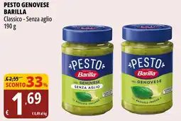 Tigros Pesto genovese BARILLA offerta
