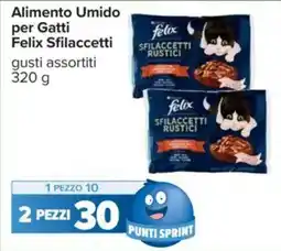 Carrefour Alimento Umido per Gatti FELIX Sfilaccetti gusti assortiti offerta
