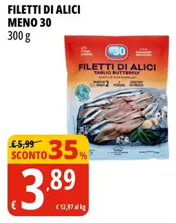 Tigros Filetti di alici MENO 30 offerta