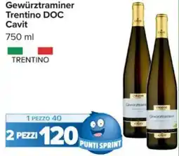 Carrefour Gewürztraminer Trentino DOC CAVIT offerta