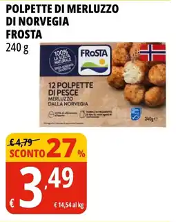 Tigros Polpette di merluzzo di norvegia FROSTA offerta