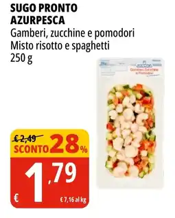 Tigros Sugo pronto AZURPESCA offerta