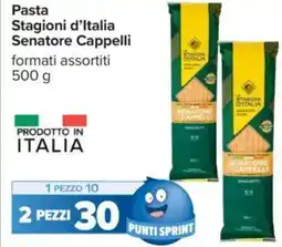 Carrefour Pasta Stagioni d'Italia Senatore Cappelli formati assortiti offerta