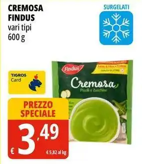 Tigros Cremosa FINDUS offerta