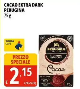 Tigros Cacao extra dark PERUGINA offerta