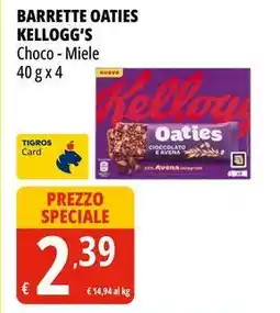 Tigros Barrette oaties KELLOGG'S offerta