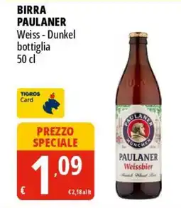Tigros Birra PAULANER Weiss - Dunkel offerta