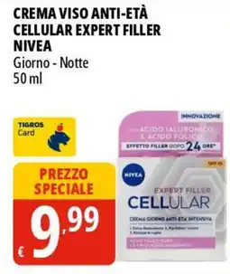 Tigros Crema viso anti-età cellular expert filler NIVEA offerta