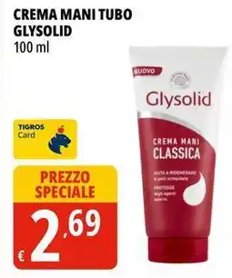 Tigros Crema mani tubo GLYSOLID offerta
