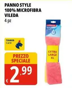 Tigros Panno style 100% microfibra VILEDA offerta
