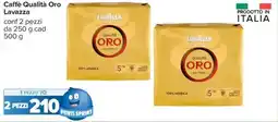 Carrefour Caffè Qualità Oro Lavazza conf 2 pezzi da 250 g cad offerta