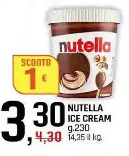Famila Superstore Nutella ice cream offerta