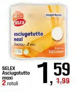 Famila Superstore SELEX Asciugatutto maxi 2 rotoli offerta