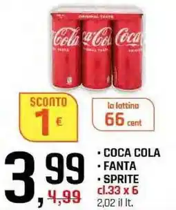 Famila Superstore COCA COLA - FANTA - SPRITE offerta
