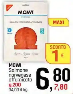 Famila Superstore MOWI Salmone norvegese affumicato offerta