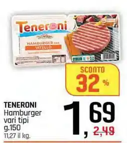 Famila Superstore TENERONI Hamburger offerta