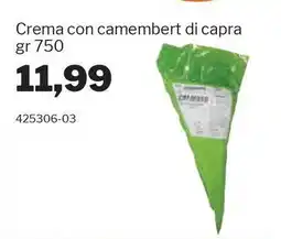 GrosMarket Crema con camembert di capra offerta