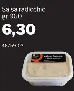GrosMarket Salsa radicchio offerta
