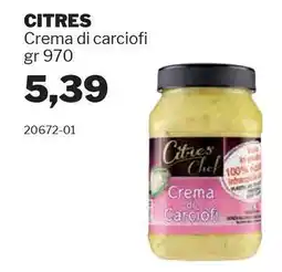 GrosMarket CITRES Crema di carciofi offerta