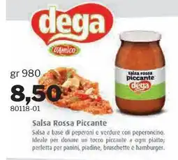 GrosMarket Dega D'amico Salsa Rossa Piccante offerta