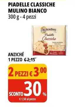 Tigros Piadelle classiche MULINO BIANCO offerta