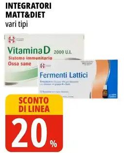 Tigros Integratori MATT&DIET offerta