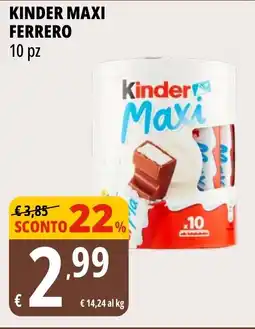 Tigros Kinder maxi FERRERO offerta