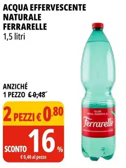 Tigros Acqua effervescente naturale FERRARELLE offerta