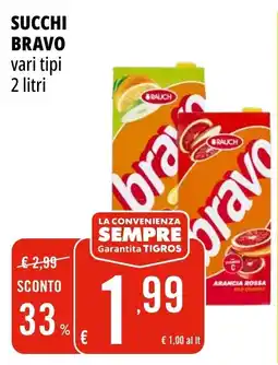 Tigros Succhi BRAVO offerta