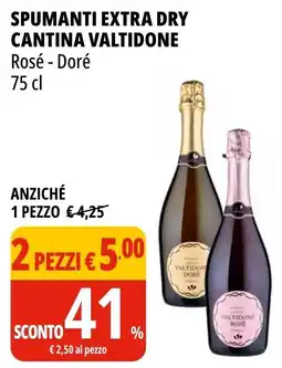 Tigros Spumanti extra dry cantina VALTIDONE offerta