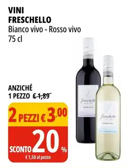 Tigros Vini FRESCHELLO offerta
