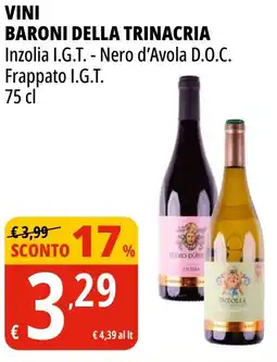 Tigros Vini BARONI DELLA TRINACRIA offerta