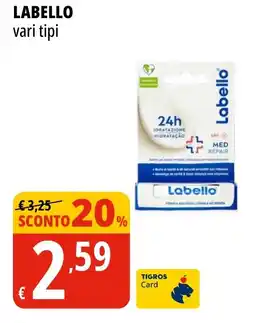 Tigros Labello offerta