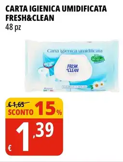 Tigros Carta igienica umidificata FRESH&CLEAN offerta