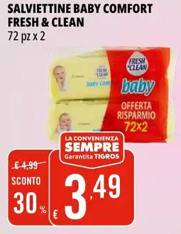 Tigros Salviettine baby comfort FRESH & CLEAN offerta