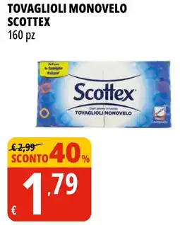 Tigros Tovaglioli monovelo SCOTTEX offerta