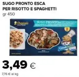 Oasi Sugo pronto esca per risotto e spaghetti offerta
