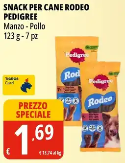 Tigros Snack per cane rodeo PEDIGREE offerta