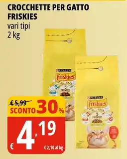 Tigros Crocchette per gatto FRISKIES offerta