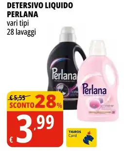 Tigros Detersivo liquido PERLANA offerta
