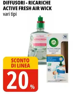 Tigros Diffusori - ricariche active fresh AIR WICK offerta