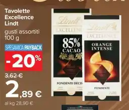 Carrefour Tavolette Excellence Lindt offerta
