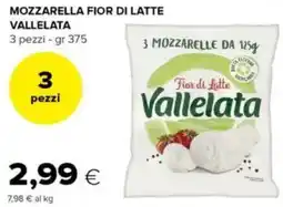 Oasi Mozzarella fior di latte vallelata offerta