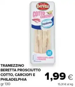 Oasi Tramezzino beretta prosciutto cotto, carciofi e philadelphia offerta