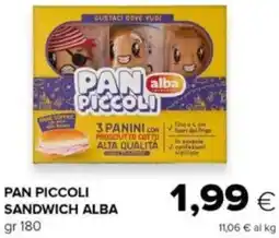 Oasi Pan piccoli sandwich alba offerta